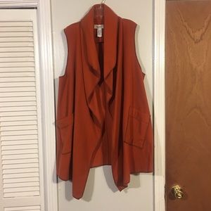 Plus Size Fleece Vest